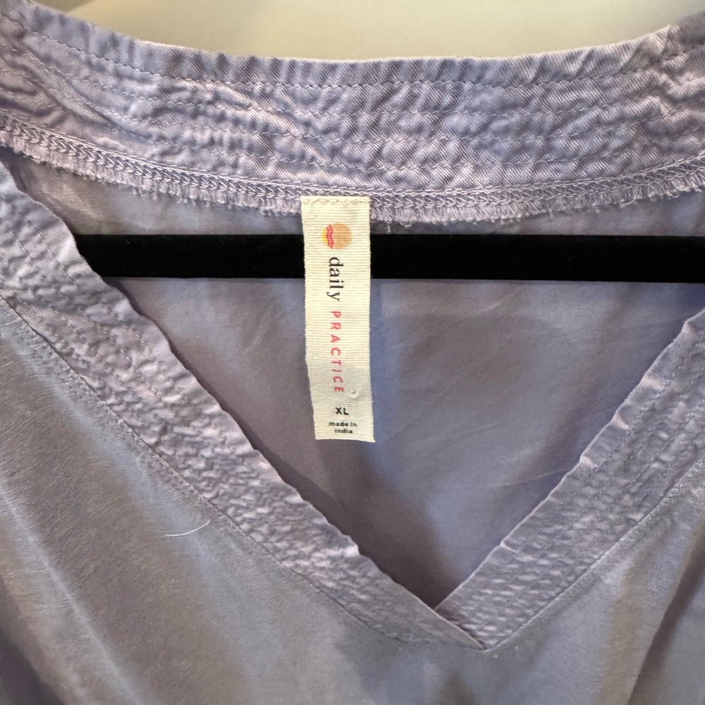 Daily Practice Lavender V-Neck Women's Top - Picture 2 of 3